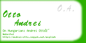 otto andrei business card